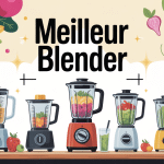 illustration blender meilleur sur table cuisine