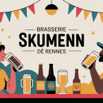 ambiance taproom brasserie skumenn à rennes illustration