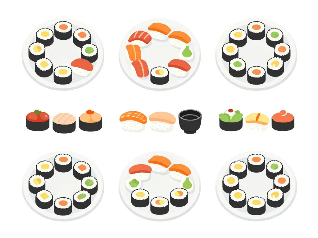 combien de sushi par personne options portions visuel