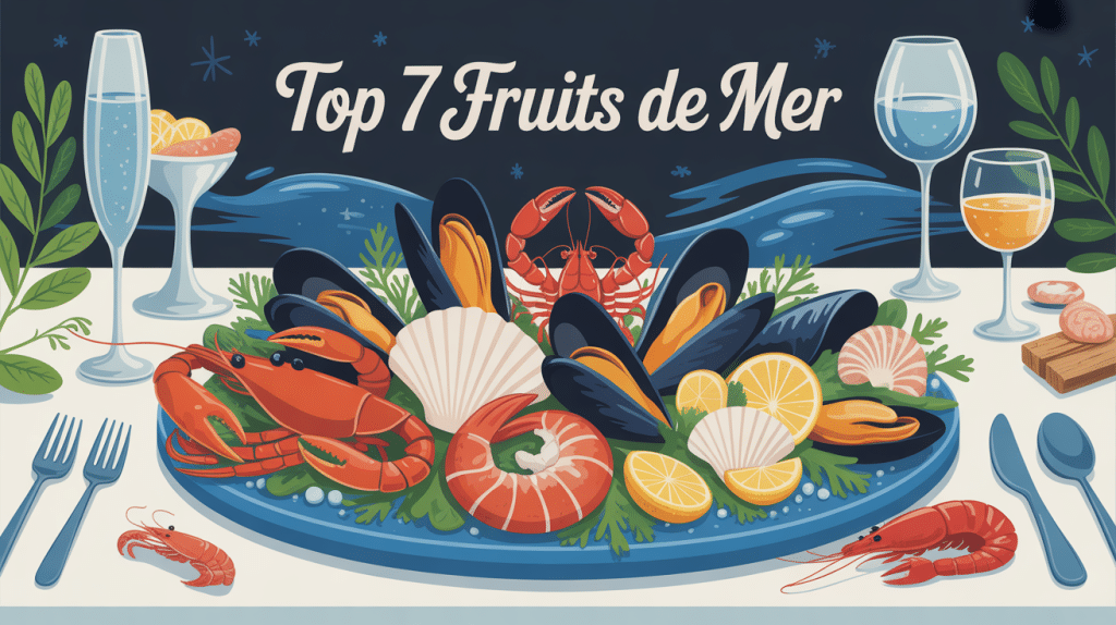 fruit de mer top 7 sur plateau élégant