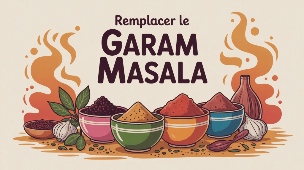 remplacer garam masala illustration épices indiennes