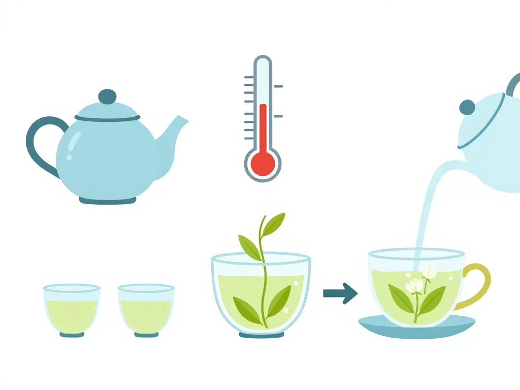 Diagramme infusion tea jasmin méthode optimale