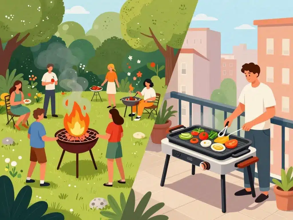 illustration plancha gaz ou électrique meilleure plancha