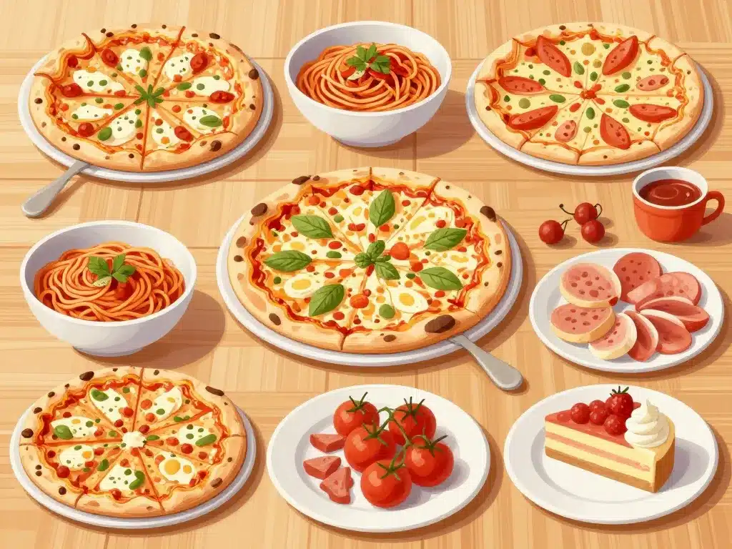 pizzas pates et specialites du menu de la strada belfort