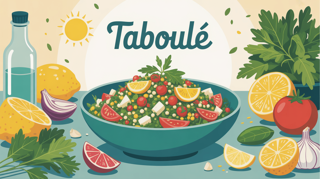 origine du taboulé plat levantin convivial