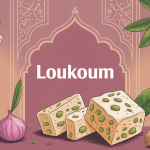 Illustration origine loukoum gélifié ambiance orientale