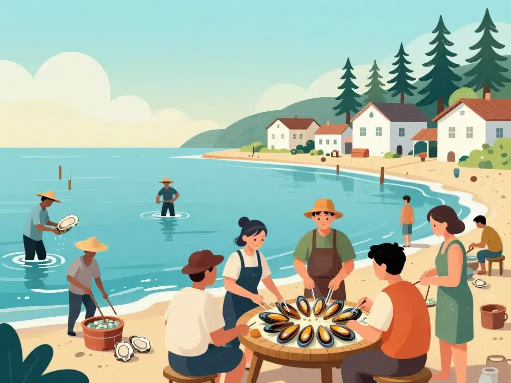 Origines eclade village ostréiculteurs pin