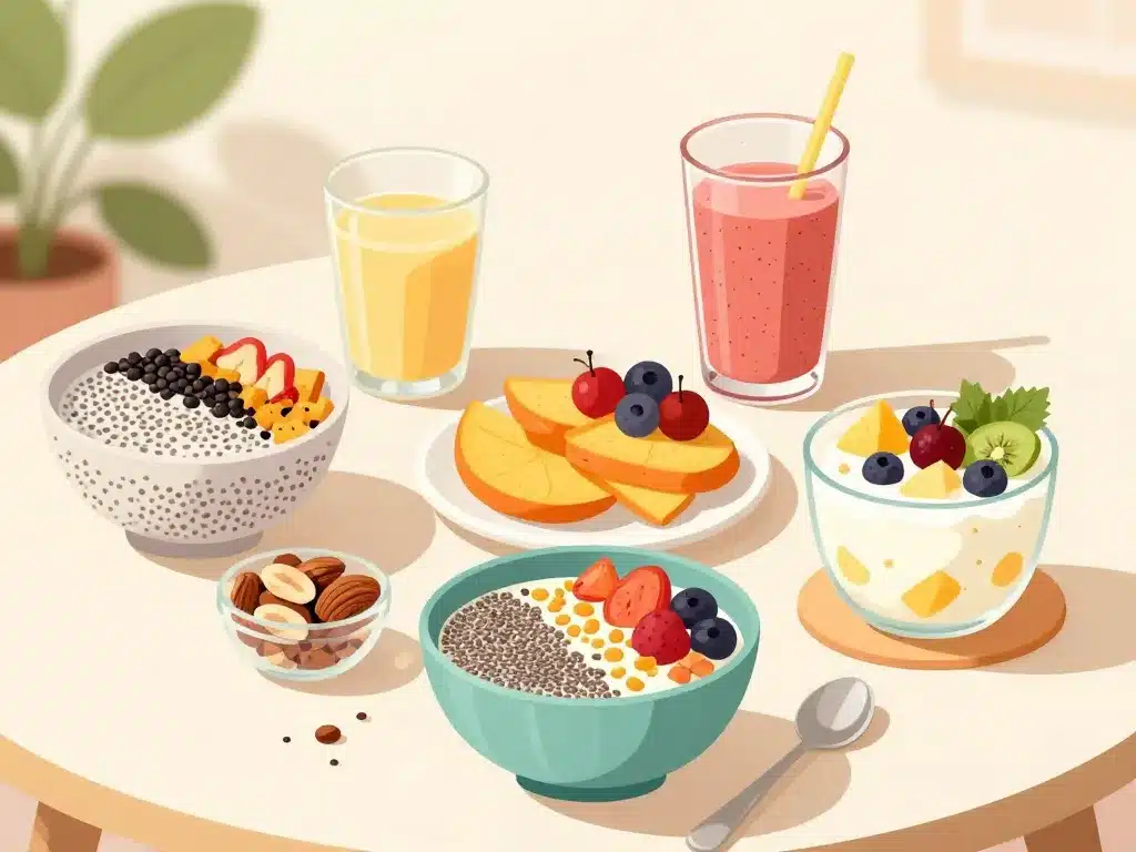 petit dej graine de chia bienfaits au petit déjeuner