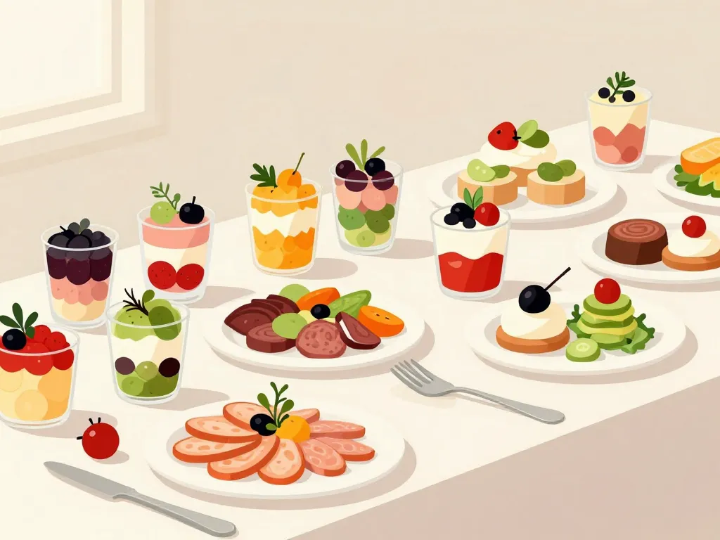 plats festifs à faire la veille avec verrines et terrines