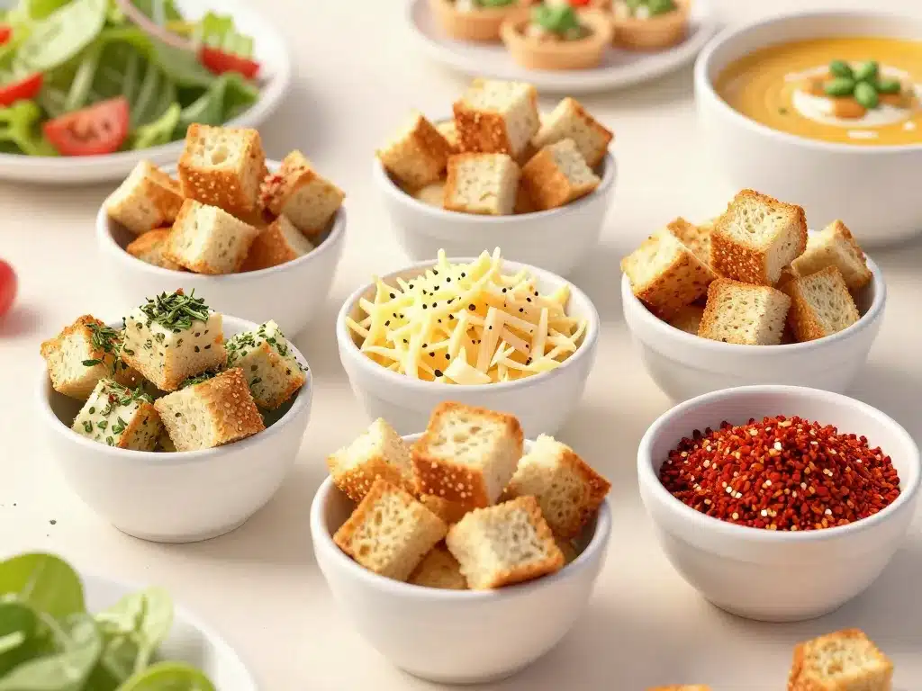 Recette croûtons à la poêle idées d’assaisonnement maison