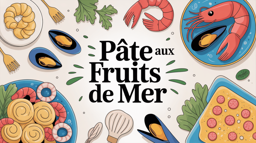 recette de pate au fruit mer avec fruits de mer frais et ambiance estivale
