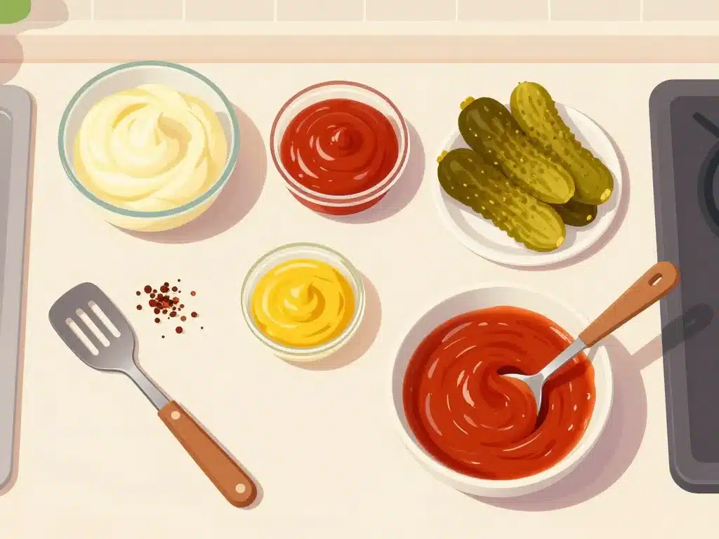 ingrédients recette sauce big king maison préparation