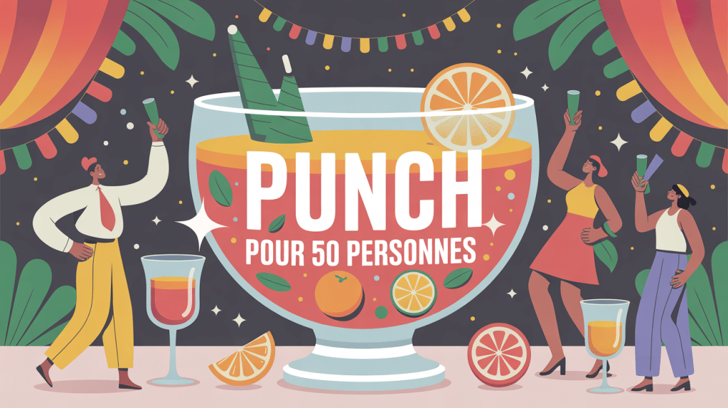 recette punch 50 personnes grande fontaine conviviale