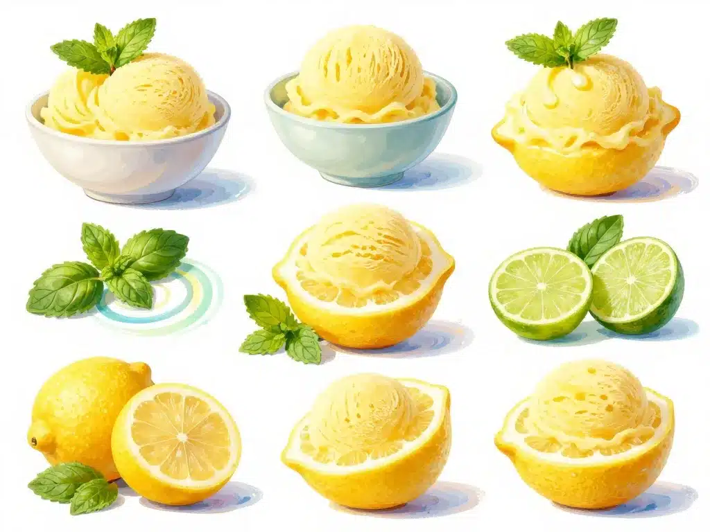 recettes sorbet citron variantes bowls citron