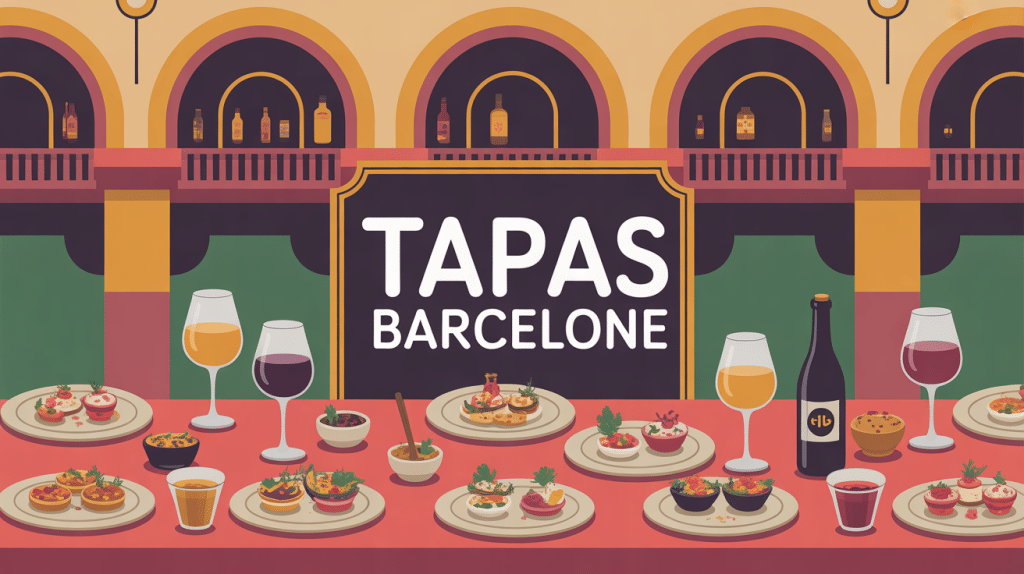 table conviviale avec tapas barcelone ambiance catalane