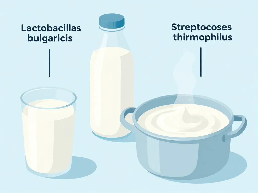 schema yaourt bulgare equivalent ferments texture