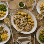 accompagnement escalopes de veau avec légumes et pommes de terre