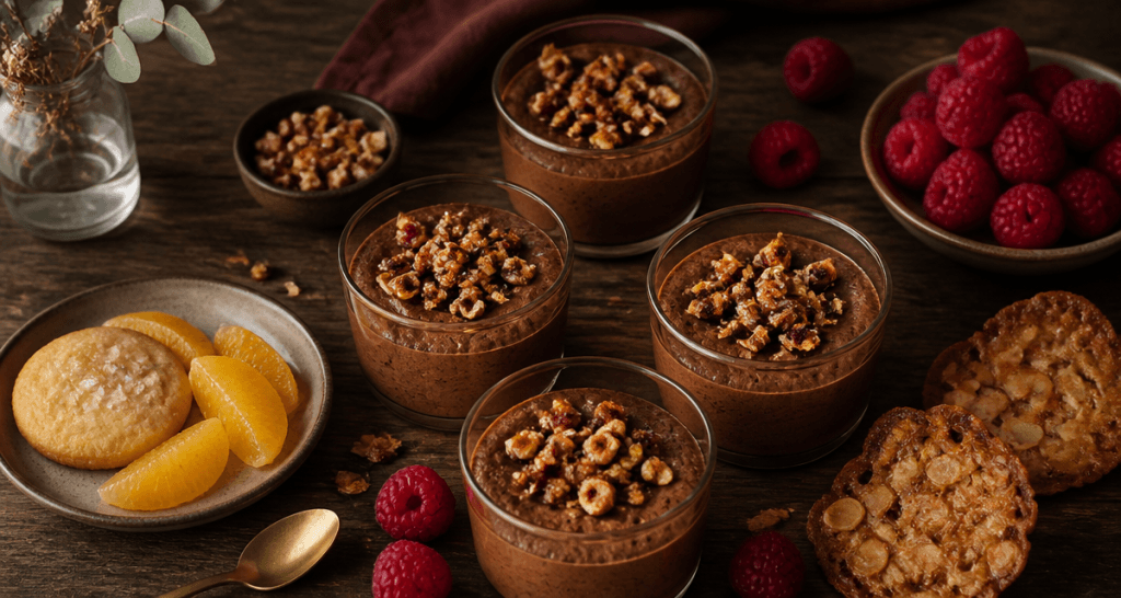 accompagner une mousse au chocolat verrines et accompagnements gourmands
