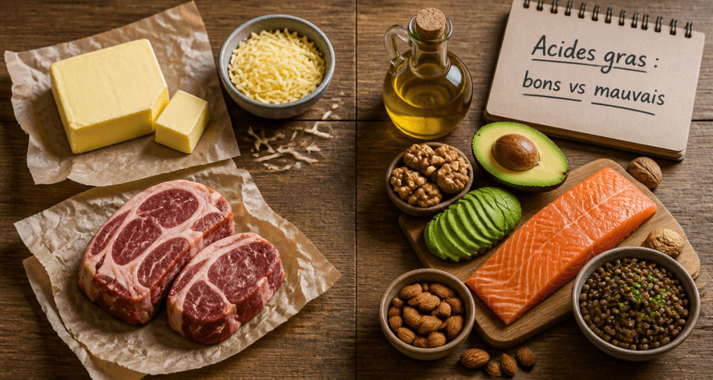 acide gras sature et insature comparaison aliments