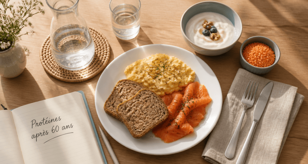 aliments riches en proteines pour personnes agees petit dejeuner