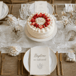 bapteme au restaurant table elegante