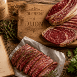 boucherie dijon viande maturée sur planche bois