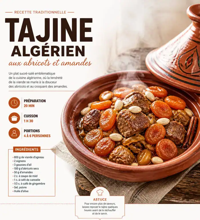 Plat de tajine traditionnel au restaurant Au Palais du Miel et des Epices