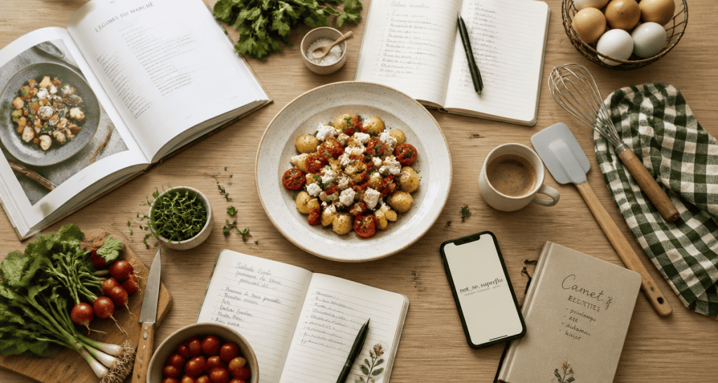 Monelle Godaert table cuisine familiale marketing digital