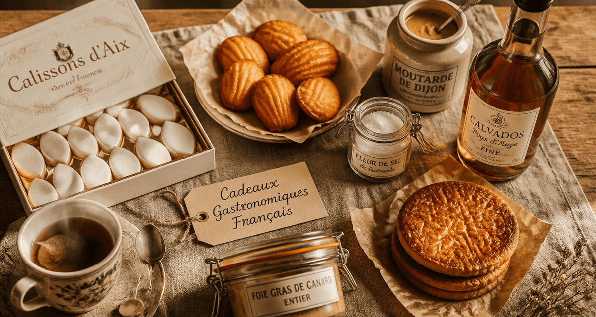 spécialités françaises à offrir sur table en bois
