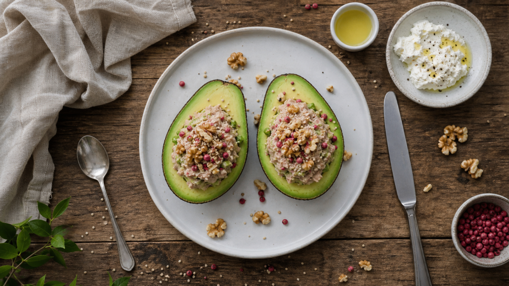 Avocat en entrée : demi-avocats garnis, anti-oxydation, tartare avocat-thon