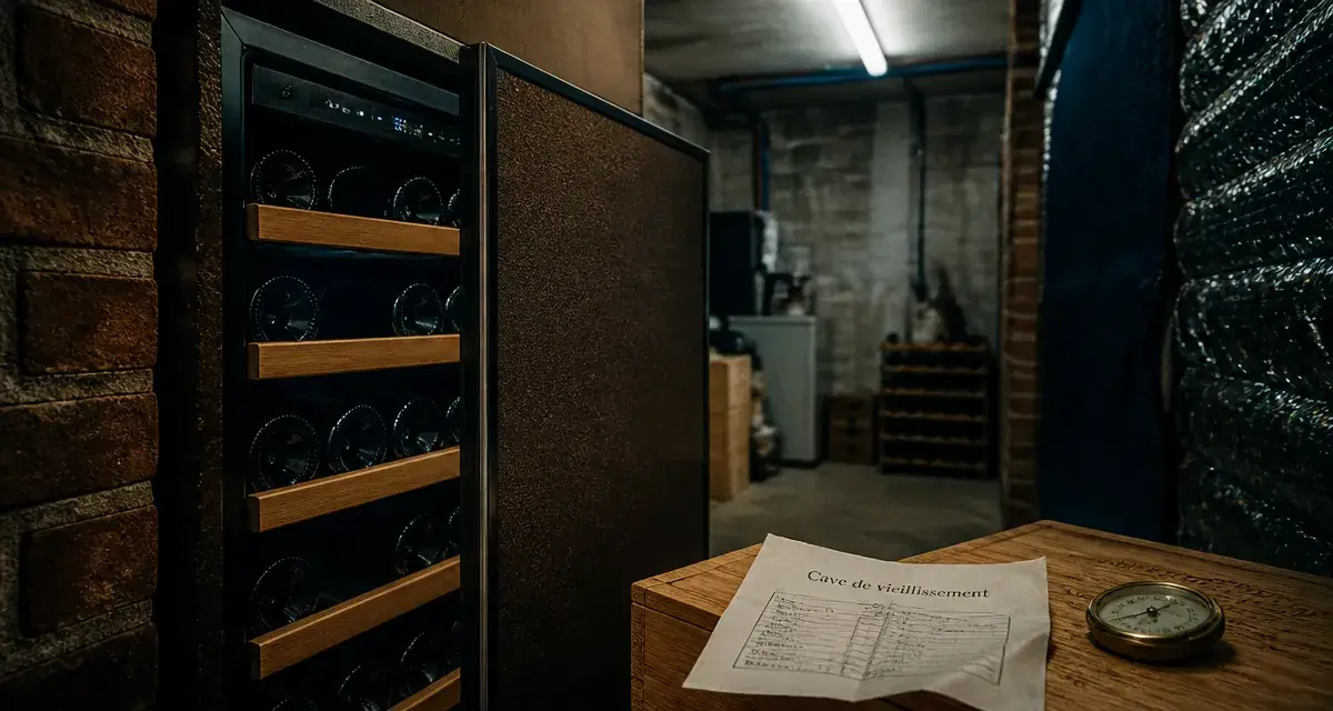Cave a vin comment choisir : cave encastrable en bois, bouteilles et hygromètre