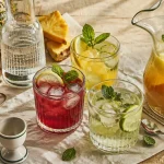 Cocktail facile et pas cher : 3 recettes maison, glaçons citron menthe