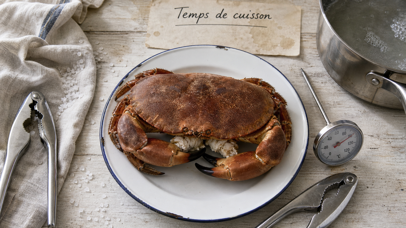 Cuisson des crabes : tourteau cuit et temps de cuisson