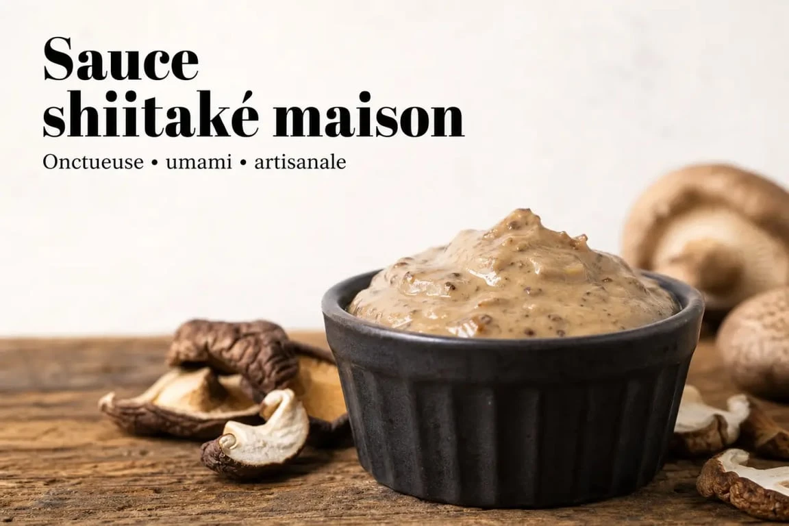 Sauce aux champignons maison, une alternative vegan idéale pour remplacer la sauce huître dans vos recettes asiatiques