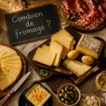 plateau fromage a raclette par personne sur table rustique