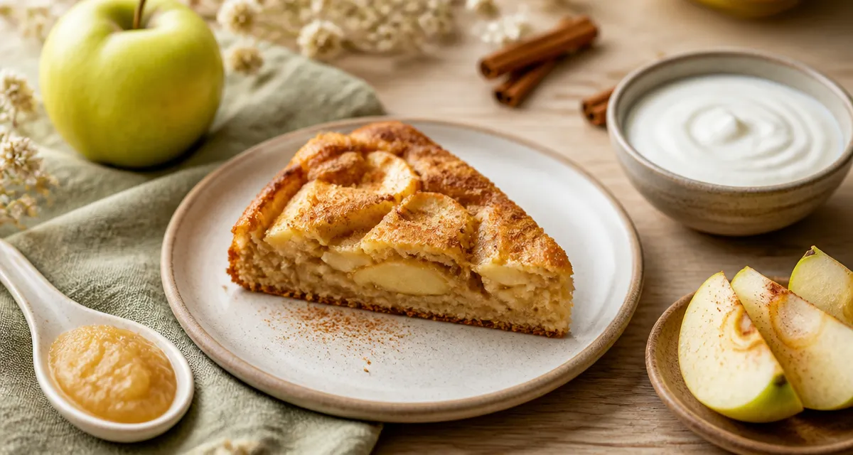 Gâteau aux pommes sans sucre pour diabétique, moelleux IG bas