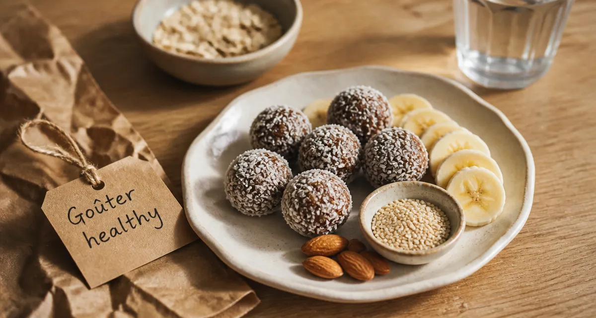 Goûter healthy : energy balls cacao et dattes à la noix de coco