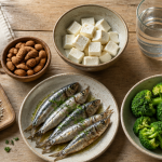 quel aliment contient du calcium sur une table