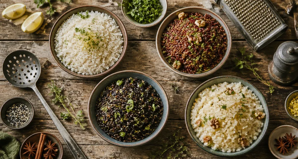 riz en accompagnement recettes variées en bols
