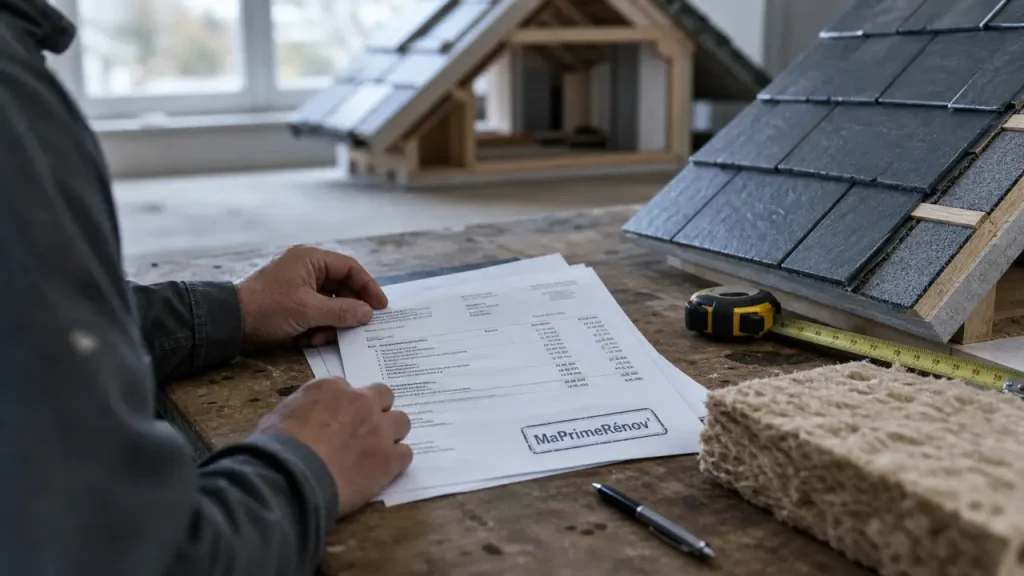 Aides rénovation toiture MaPrimeRénov’ devis et montants au m²