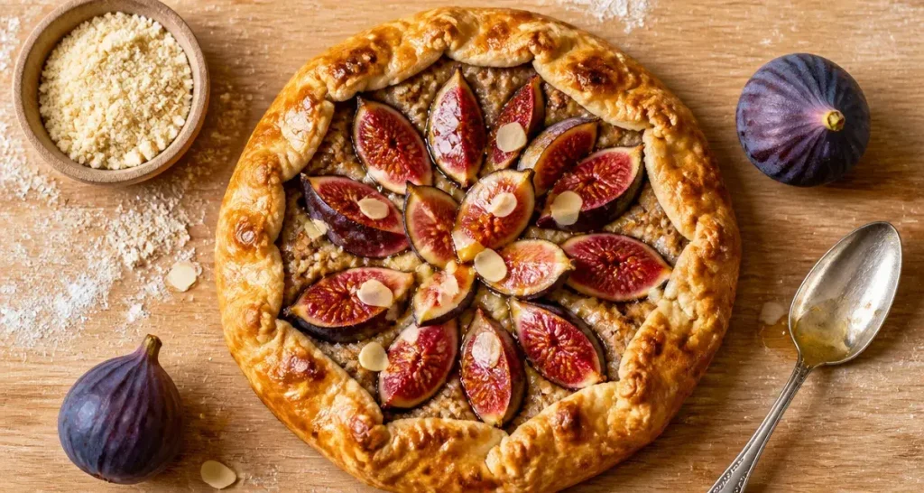Dessert au figues fraiches, tarte rustique aux figues}}