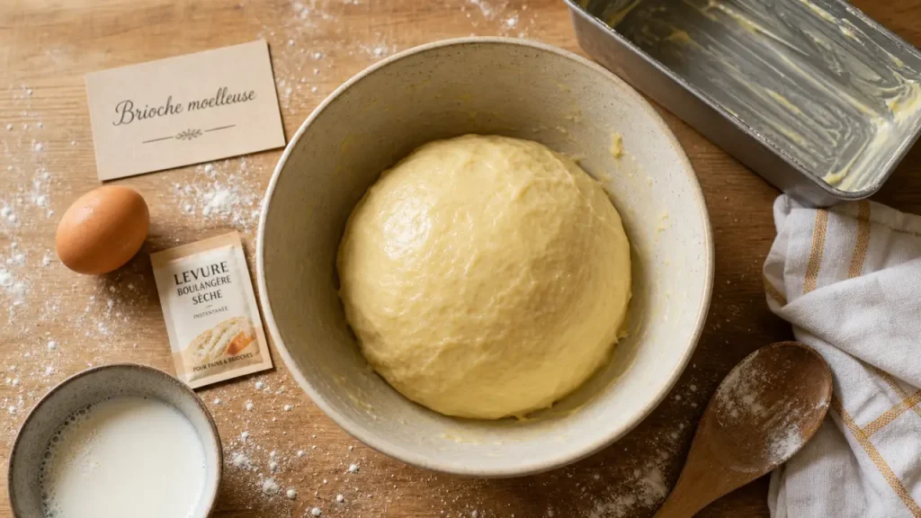 Recette brioche facile sans machine : brioche moelleuse, ingrédients
