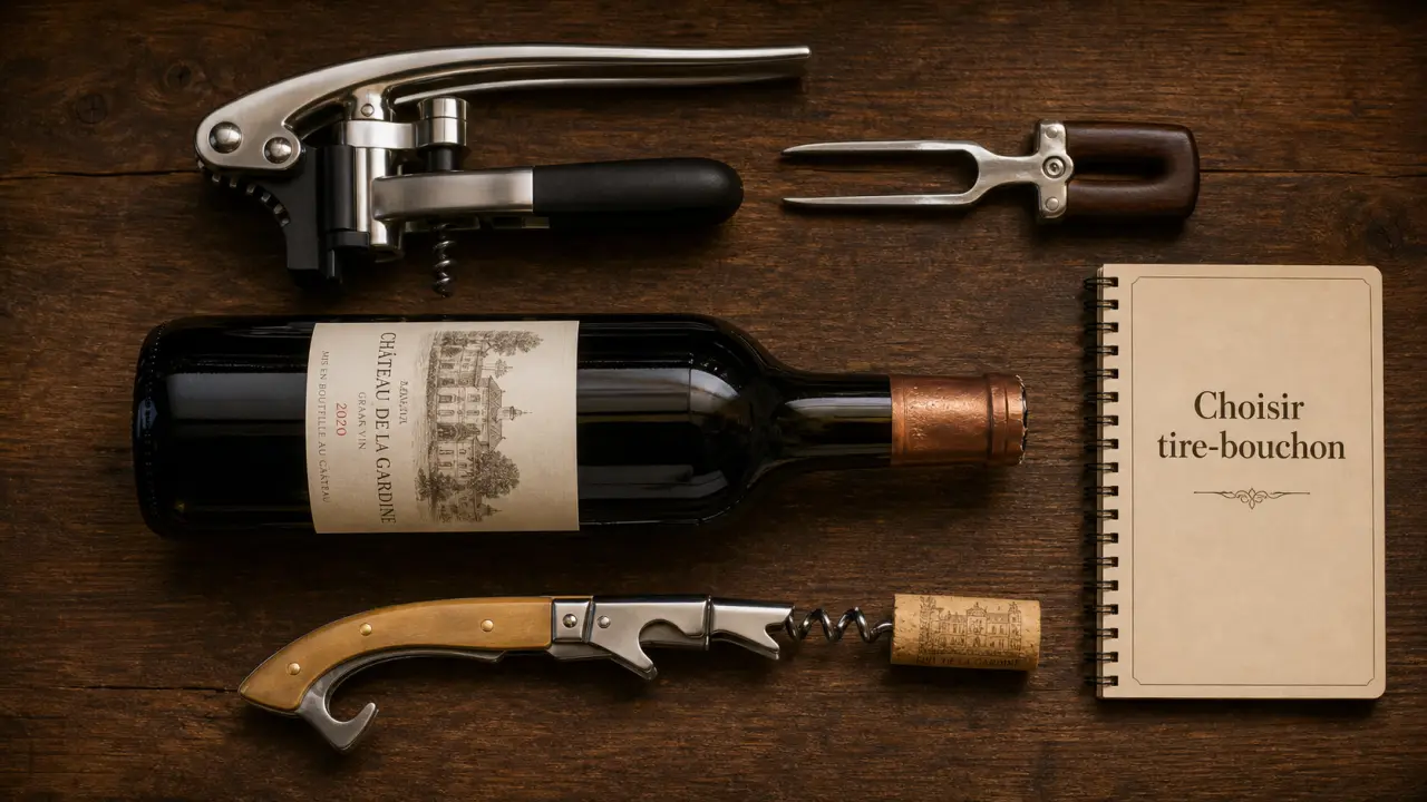 Tir bouchon sommelier à levier ou électrique : bouchon sans casse