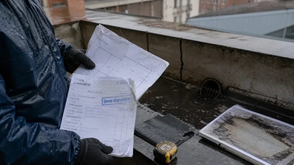Devis étanchéité Toulouse : chantier, prix et garanties pour infiltration