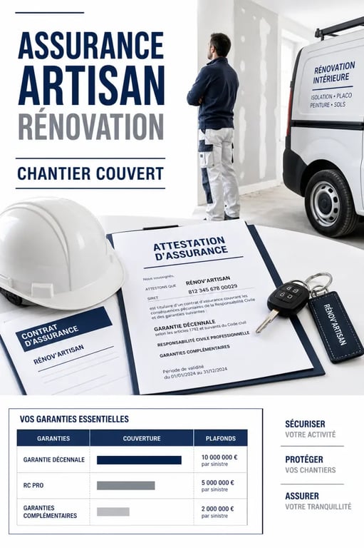 Comment bien choisir son assurance pour lancer son entreprise de rénovation : garanties décennale, RC pro et complémentaires