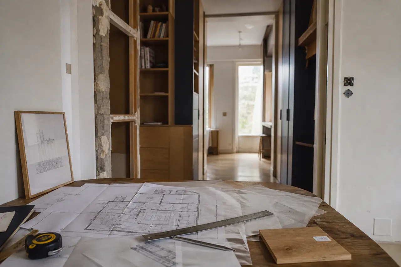 Haert architecture intérieur : plan d’aménagement en rénovation, volumes et circulations optimisés