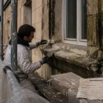 Ravalement facade saint etienne : humidité, fissures et enduit sur une façade