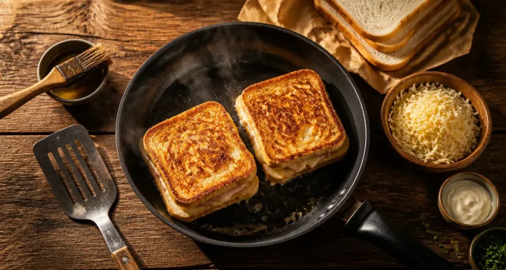 Recette croque monsieur Cyril Lignac : croque en 10 minutes, doré et croustillant