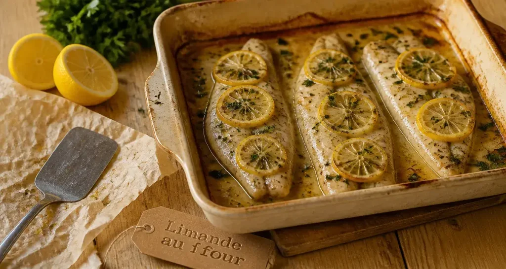 Recette limande au four : limande au beurre d’herbes et citron