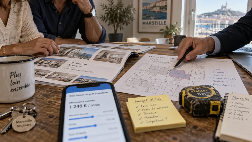 Achat immobilier Marseille : prix moyen 3 606 €/m² selon quartiers
